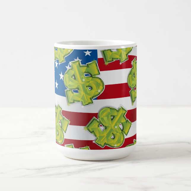USA Dollar Kaffeetasse (Mittel)