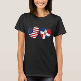USA Dominikanische Republik Flaggenstaat Dominikan T-Shirt
