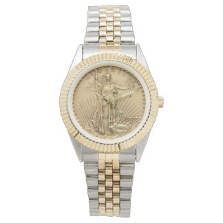 USA Double Eagle St Gaudens 1923 Gold Coin $20 Armbanduhr