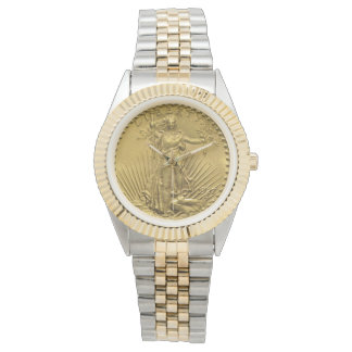 USA Double Eagle St Gaudens 1927 Gold Coin $20 Armbanduhr