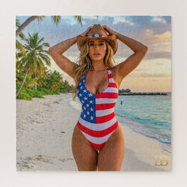 USA Dream Girl 1 Puzzle (Vertikal)