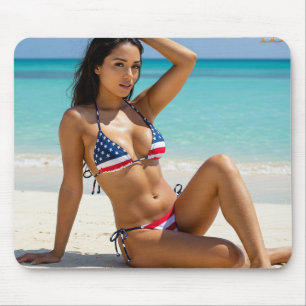 USA Dream Girl 8 Mousepad