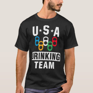 Usa Drink Team Beer Party Beer T-Shirt