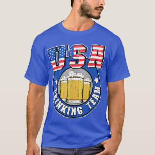 USA Drinking Team US amerikanische Flagge 4. Juli  T-Shirt