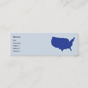 USA - dünn Mini Visitenkarte