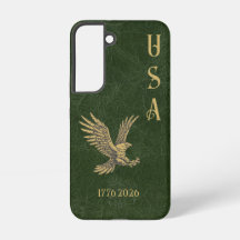 USA Eagle 1775 - 2026 Fax green leather 