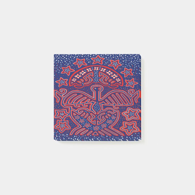 USA Eagle Democratic Patriot Post-it Klebezettel (Vorderseite)