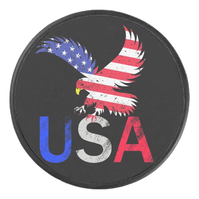 USA Eagle Eishockey Puck (Vorderseite)