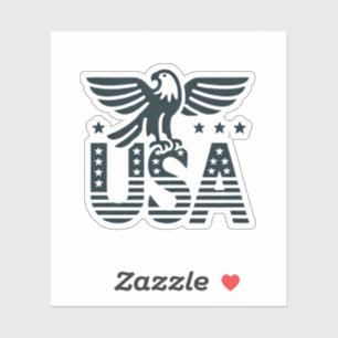 USA Eagle Patriotic Design - US Flagge Style Aufkleber