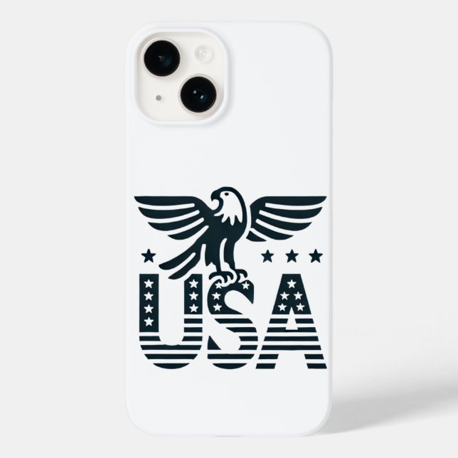 USA Eagle Patriotic Design - US Flagge Style Case-Mate iPhone Hülle (Rückseite)