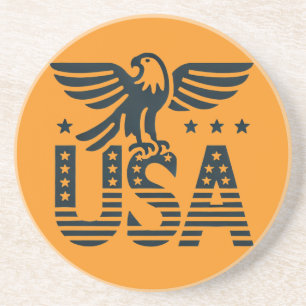 USA Eagle Patriotic Design - US Flagge Style Getränkeuntersetzer
