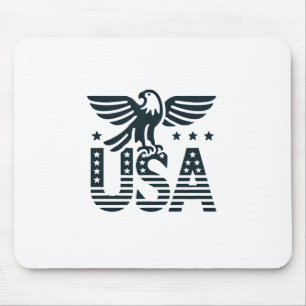 USA Eagle Patriotic Design - US Flagge Style Mousepad