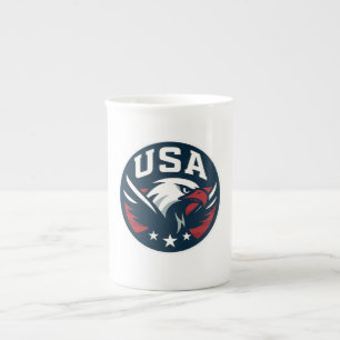 USA Eagle Roundel — Aggressives Sportsymbol Prozellantasse
