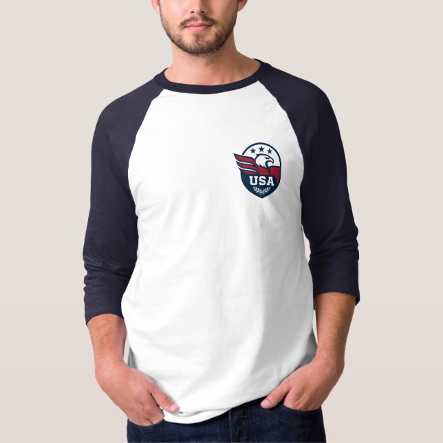 USA Eagle Wappen T-Shirt (Vorderseite)