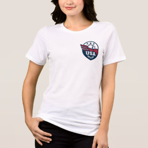 USA Eagle Wappen Tri-Blend Shirt