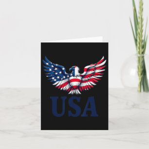 Usa Eagles Design mit Flag American Patriot 4O Karte