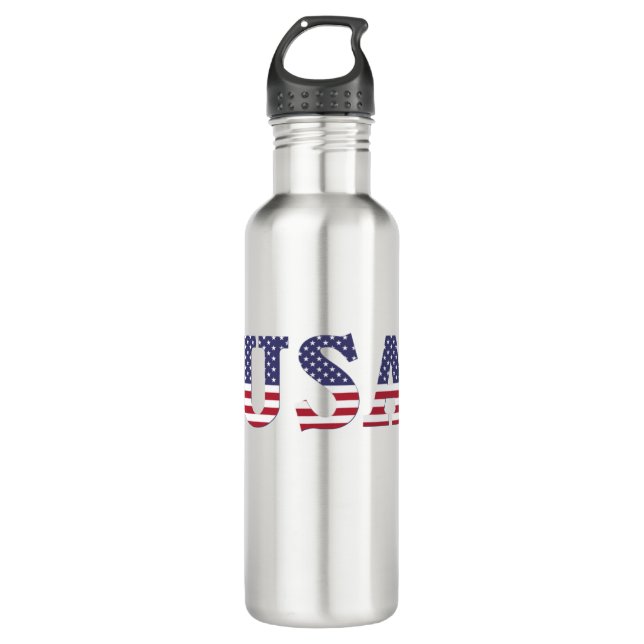 USA EDELSTAHLFLASCHE (Vorderseite)