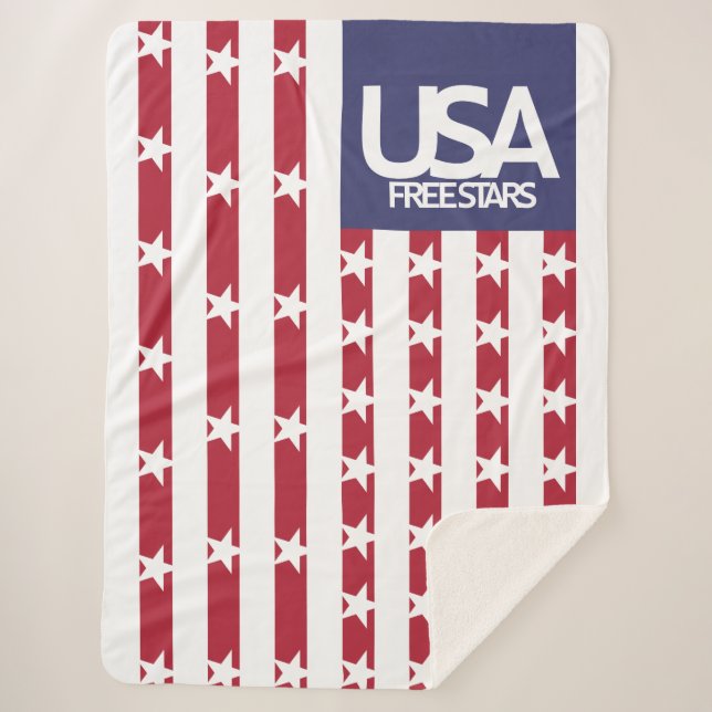 USA/EEUU FREE STARS FLAG BY MASANSER PIXELAT SHERPADECKE (Vorderseite)