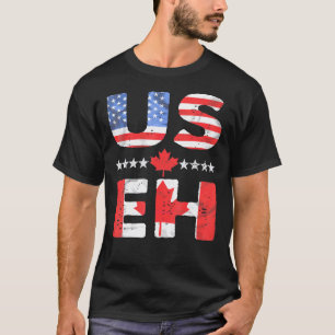 USA Eh Canada Flag Pride Vacation Travel Canadian T-Shirt