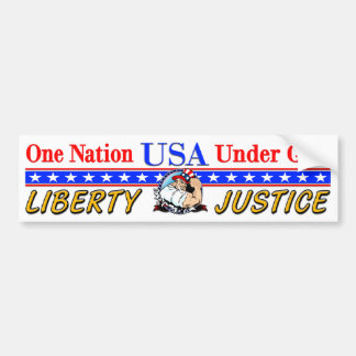USA - Eine Nation unter Gott Autoaufkleber