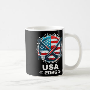 USA-Eishockeyfans 2026 Eishockey-Geschenke für Fan Kaffeetasse