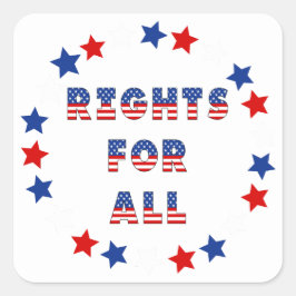 USA Elections Party Collection Quadratischer Aufkleber