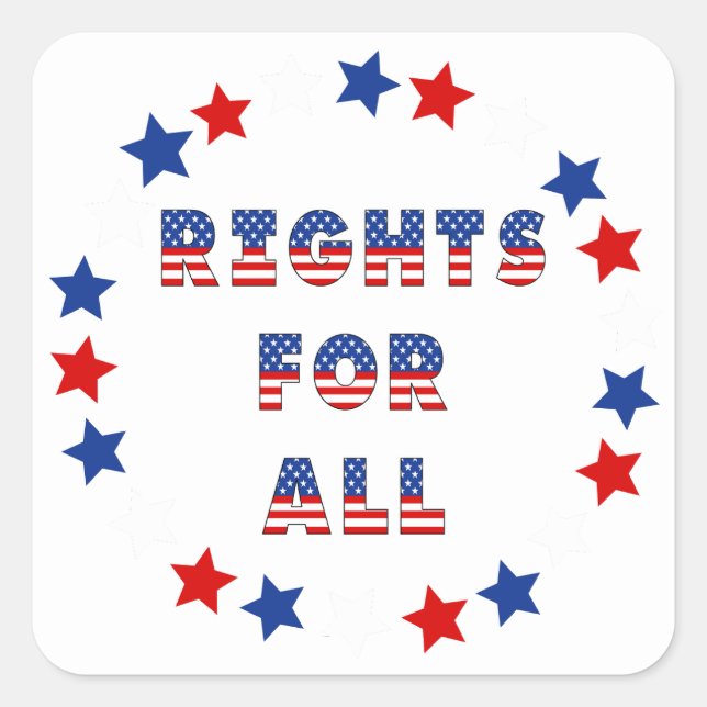 USA Elections Party Collection Quadratischer Aufkleber (Vorderseite)