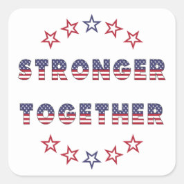 USA Elections Party Collection Quadratischer Aufkleber