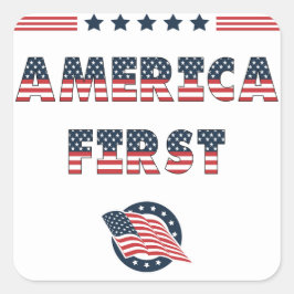 USA Elections Party Collection Quadratischer Aufkleber