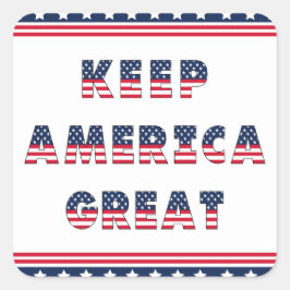 USA Elections Party Collection Quadratischer Aufkleber