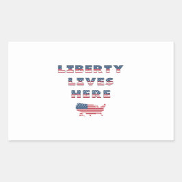 USA Elections Party Collection Rechteckiger Aufkleber