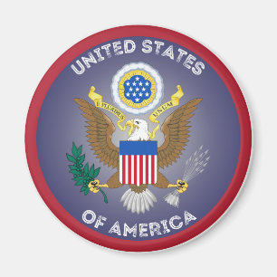 USA-Erbe-Emblem Magnet