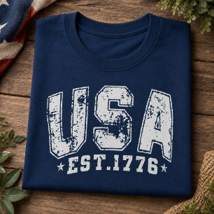 USA EST 1776 Patriotisches T-Shirt