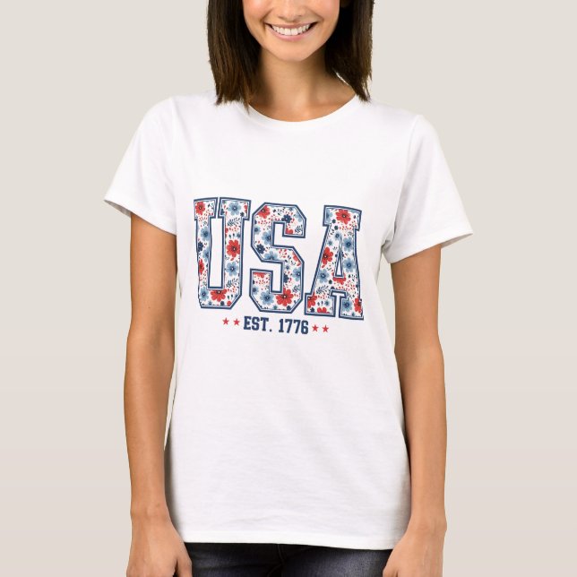 USA EST 1776 T-Shirt (Vorderseite)