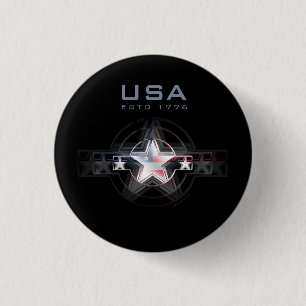 USA Estd. 1776 Button