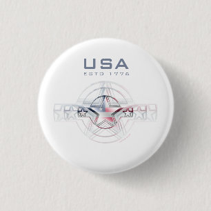 USA Estd. 1776 Button