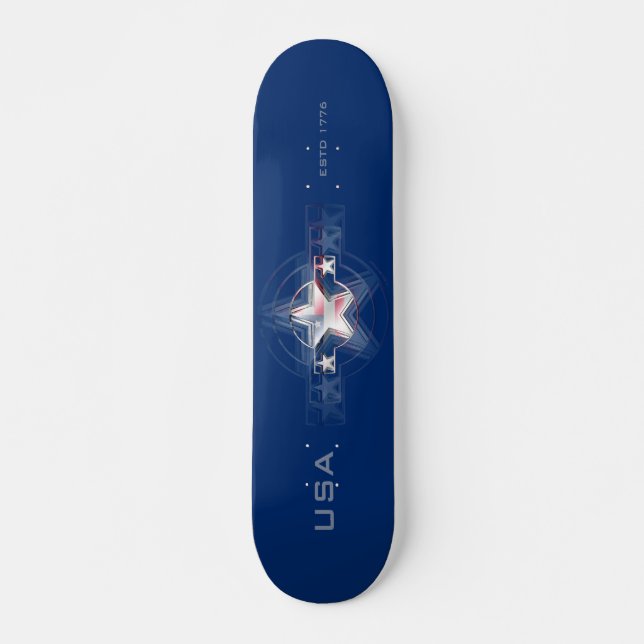USA Estd. 1776 Skateboard (Vorne)