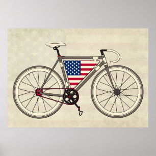 USA-Fahrradplakat Poster