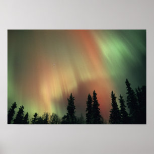 USA, Fairbanks area, Central Alaska, Aurora 3 Poster