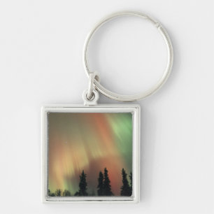 USA, Fairbanks-Gebiet, Zentralalaska, Aurora 3 Schlüsselanhänger