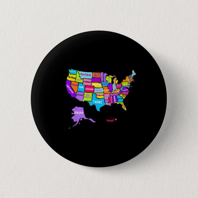 USA Farbtabelle mit Staat N Button (Vorderseite)