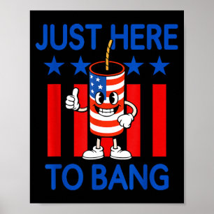 Usa Feuerwerk patriotischer Humor nur hier zum Kna Poster