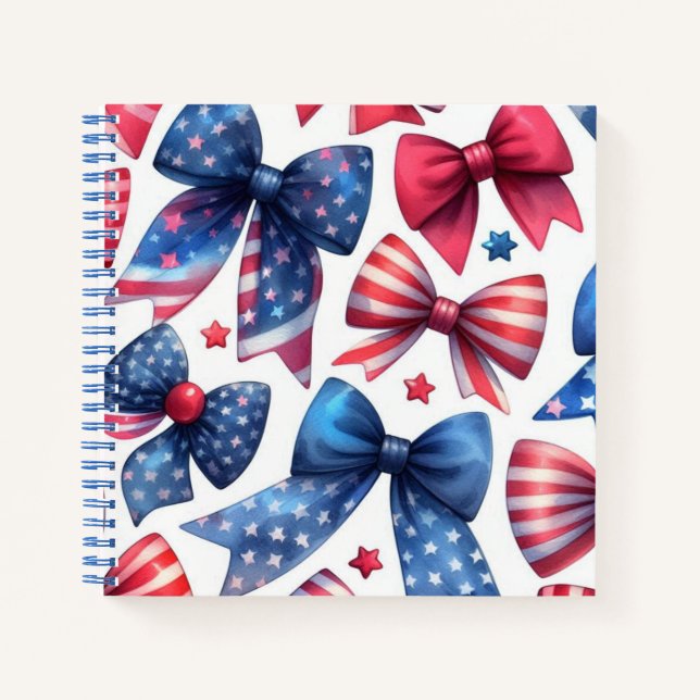 USA Field Day Bows Notizbuch (Vorderseite)