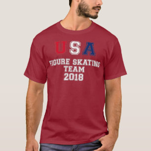USA Figure Skaten Team 2018 Winter Sports T-Shirt