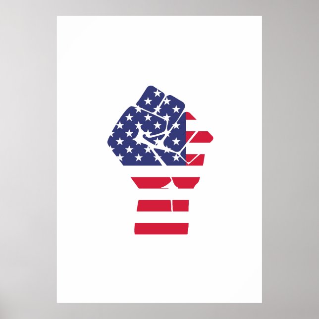 USA Fist Poster (Vorne)