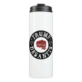 USA Fist Tattoo Trump DeSantis 2024 Thermosbecher