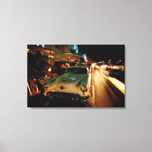 USA, FL, Miami, South Beach bei Nacht. 2 Leinwanddruck