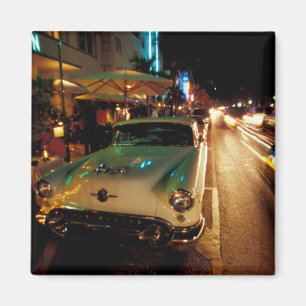 USA, FL, Miami, South Beach bei Nacht. 2 Magnet