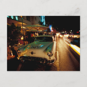 USA, FL, Miami, South Beach bei Nacht. 2 Postkarte