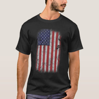 Usa Flag 4. Juli American Red White Blue Vintag T-Shirt